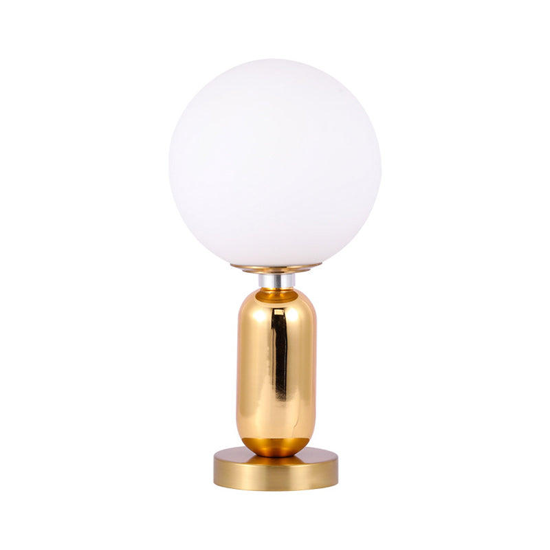 LUCENTIA - Moderne glazen bolvormige lamp met gouden metalen voet