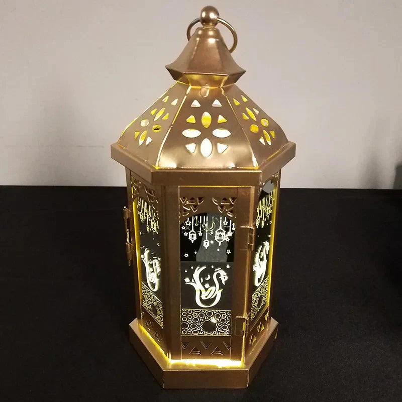 Glowara Noor – Warme feestlantaarn op zonne-nergie met retro design en LED-verlichting