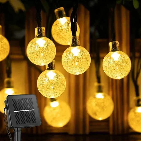 Solar LED lichtslinger voor buiten – AURORA SOLAR STRING - Glamorix