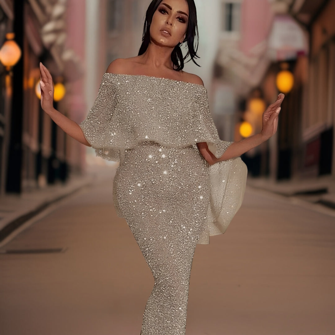 SERENA - Elegante avondjurk met blote schouders