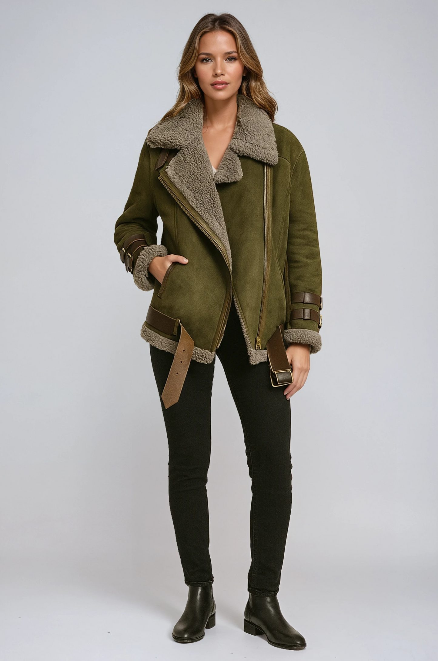 Rose - Winterjas Dames | Bont Voering & Ritssluiting - Glamorix