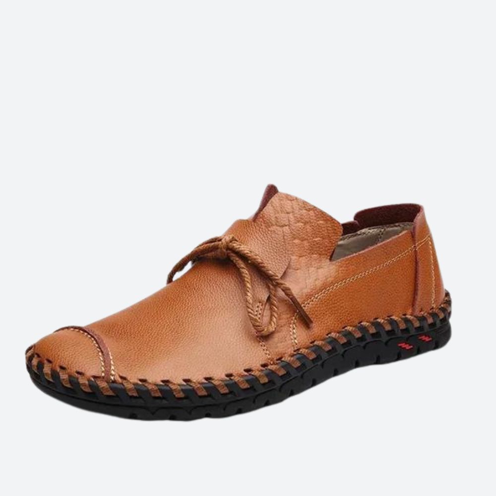 Handgenaaide Leren Veterschoenen voor Heren – GUNNAR