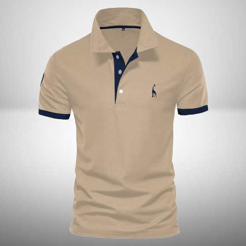 LUCAS - Klassiek tweekleurig poloshirt voor heren