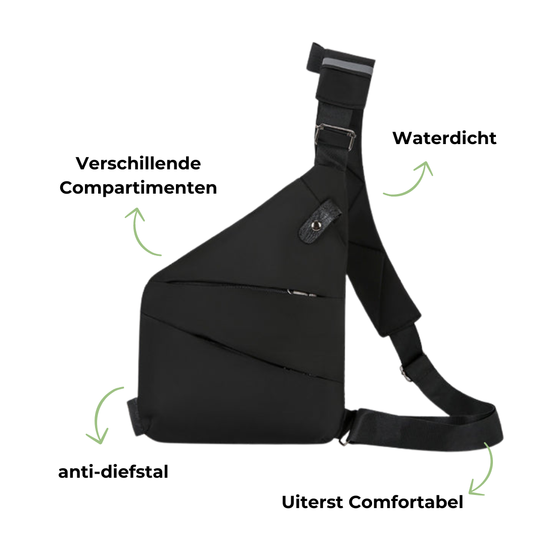 TRAVELGUARD - Anti-Diefstal Schoudertas voor Veilig Reizen en Wandelen