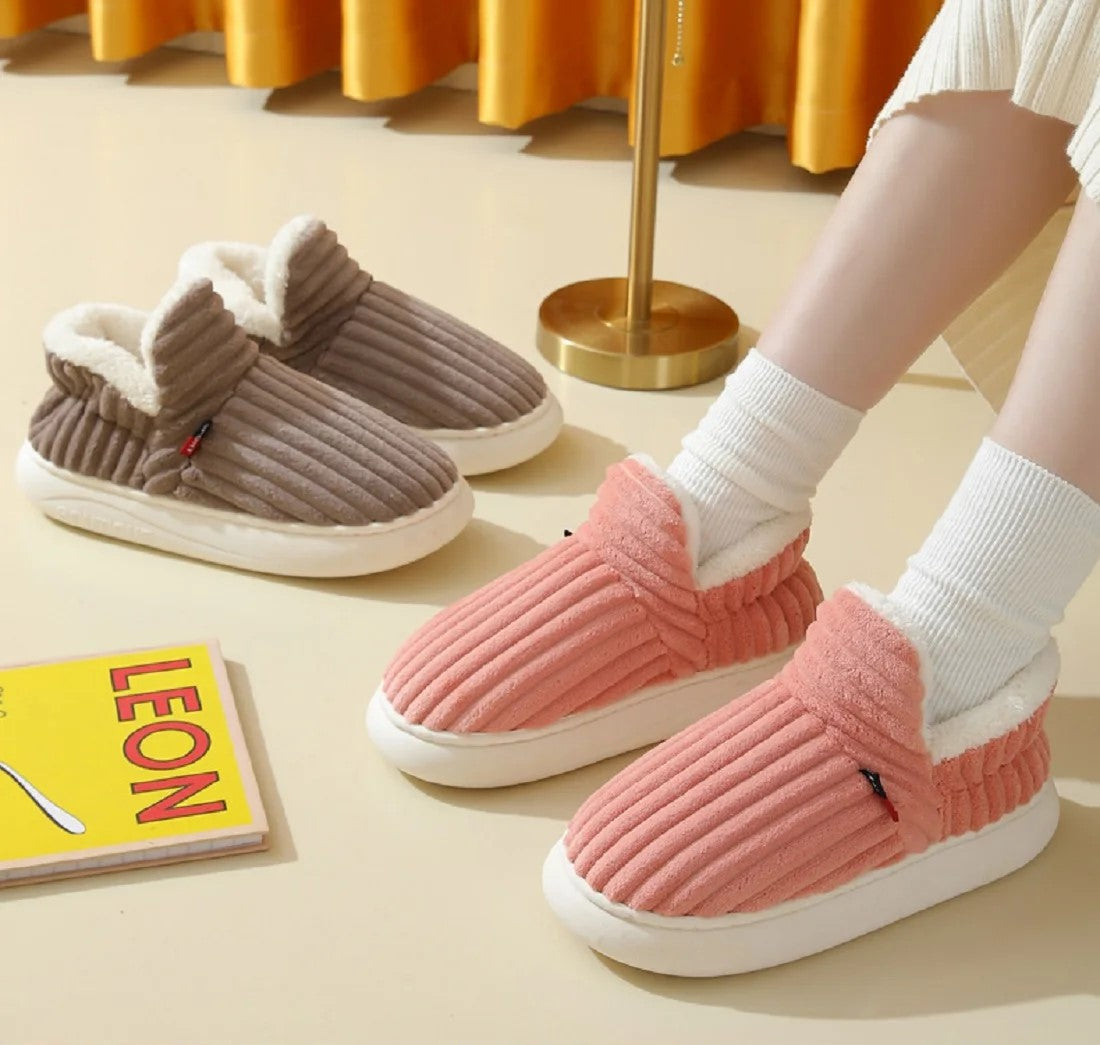 LUNA - Comfortabele geribbelde pantoffels voor dames