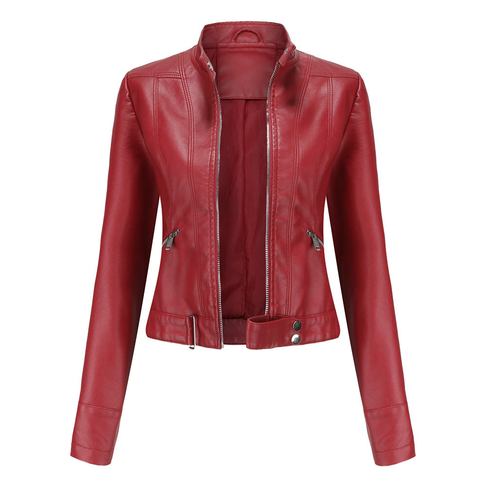 RAVEN - Faux-leren moto jas voor dames met een stoere uitstraling