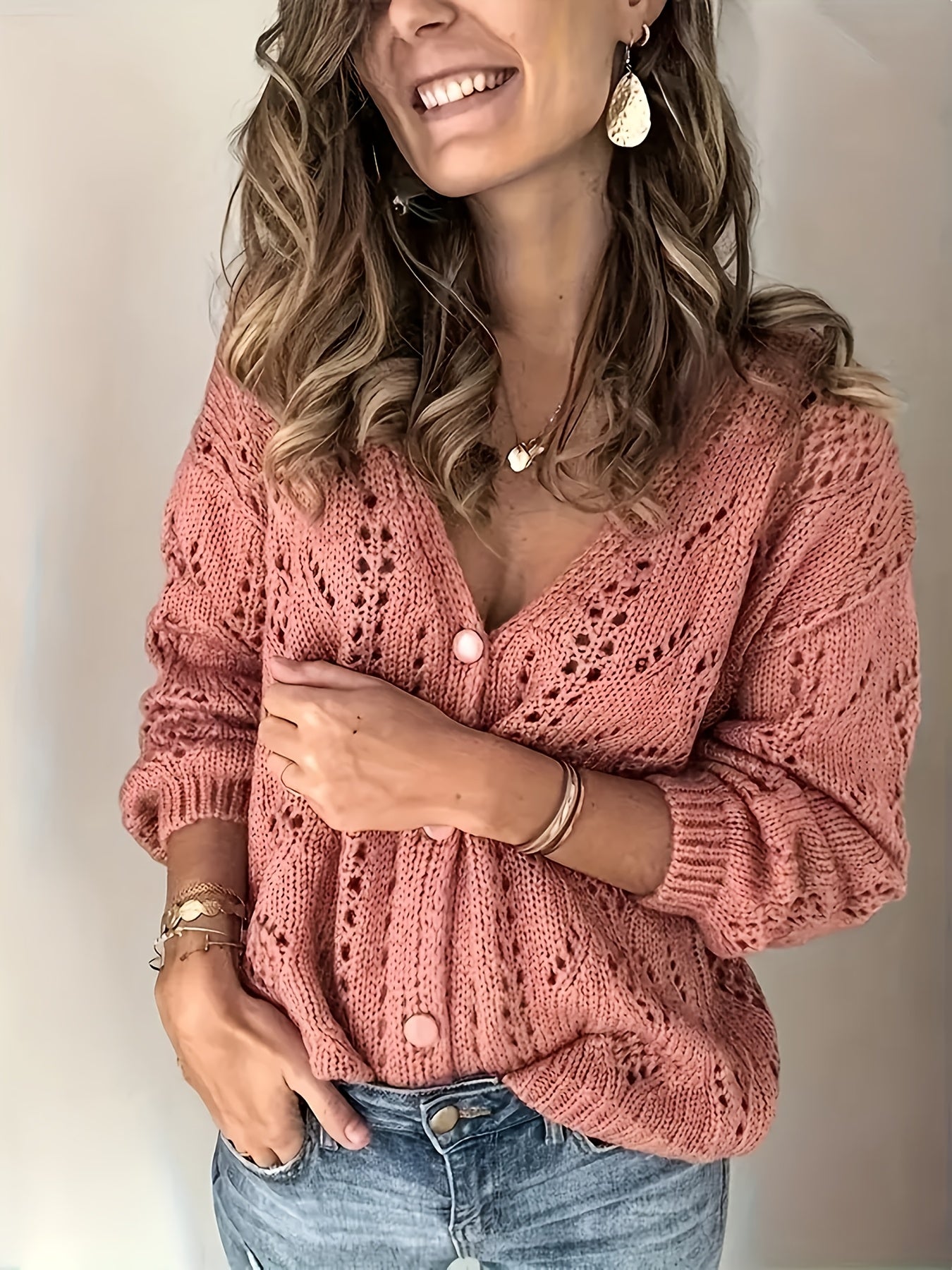 Vest – V Hals Met Knoopsluiting En Ademend - Glamorix