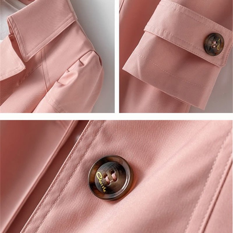 Trenchcoat met tijdloze stijl en comfort voor dames – ELARA - Glamorix