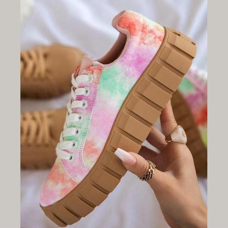 Chunky damessneakers met dikke zool en moderne streetstyle look – VibeRise Bold - Glamorix