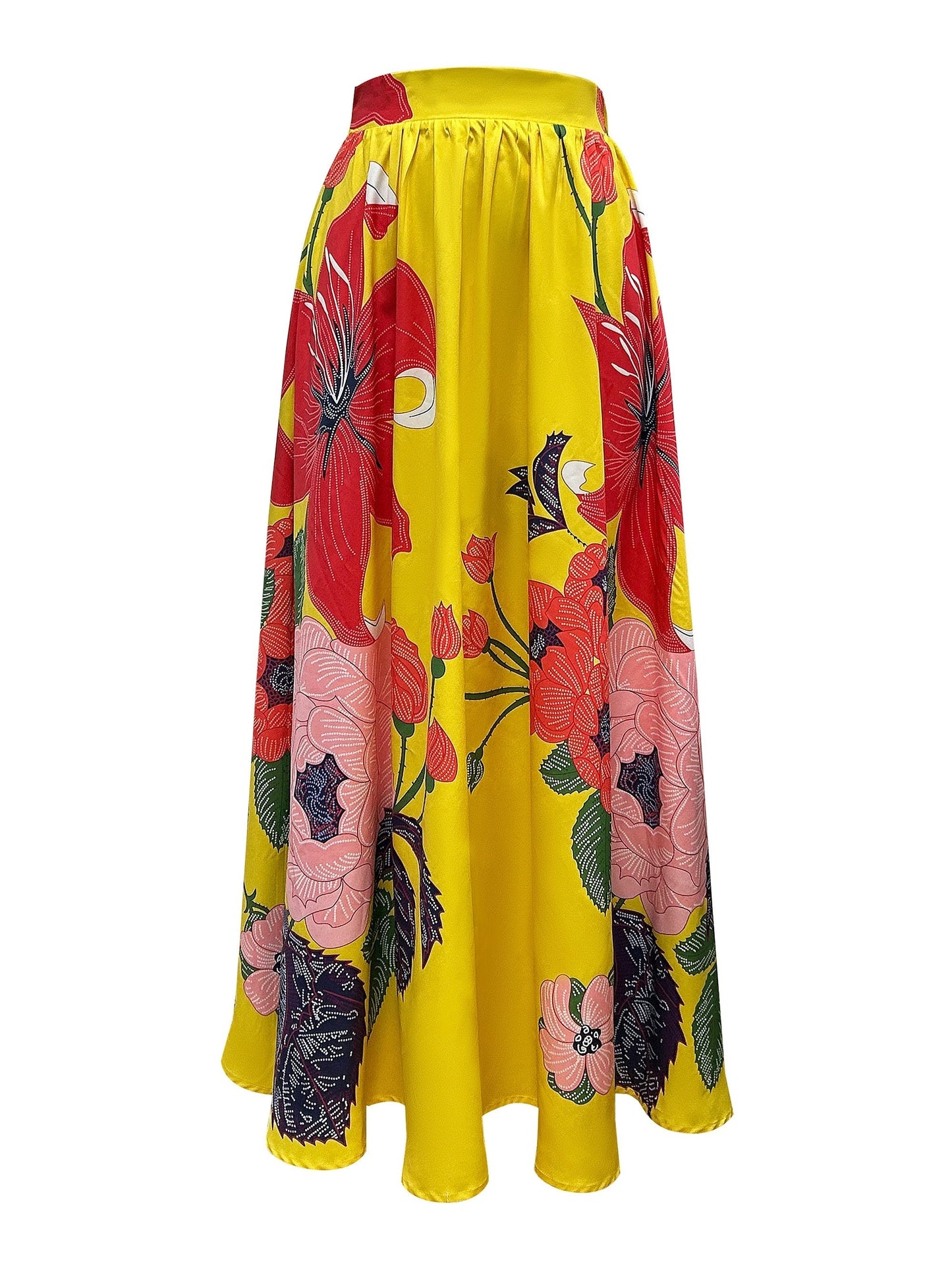 Maxi Rok met Bloemenprint voor Een Elegante Zomerlook – Agata - Glamorix