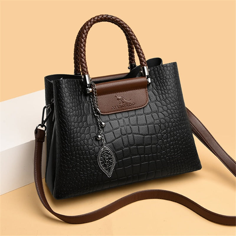 Luxe leren handtas voor dames – Bellucia EliteTote - Glamorix