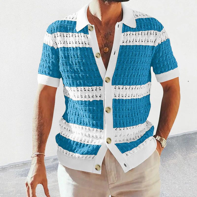 Stijlvol Heren Poloshirt met Knopen – LUMERO