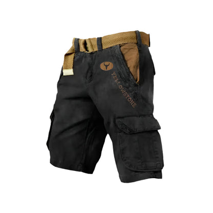 Functionele heren cargo short met meerdere zakken – TrekForm Atlas - Glamorix