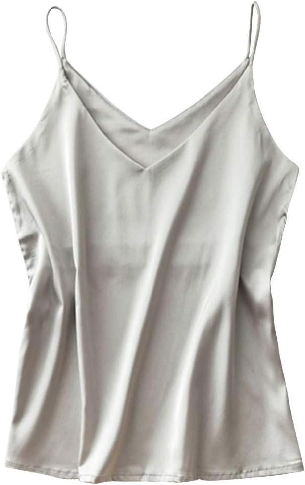 SILKBREEZE – Zijde Satijnen Top voor Dames met Spaghettibandjes - Glamorix