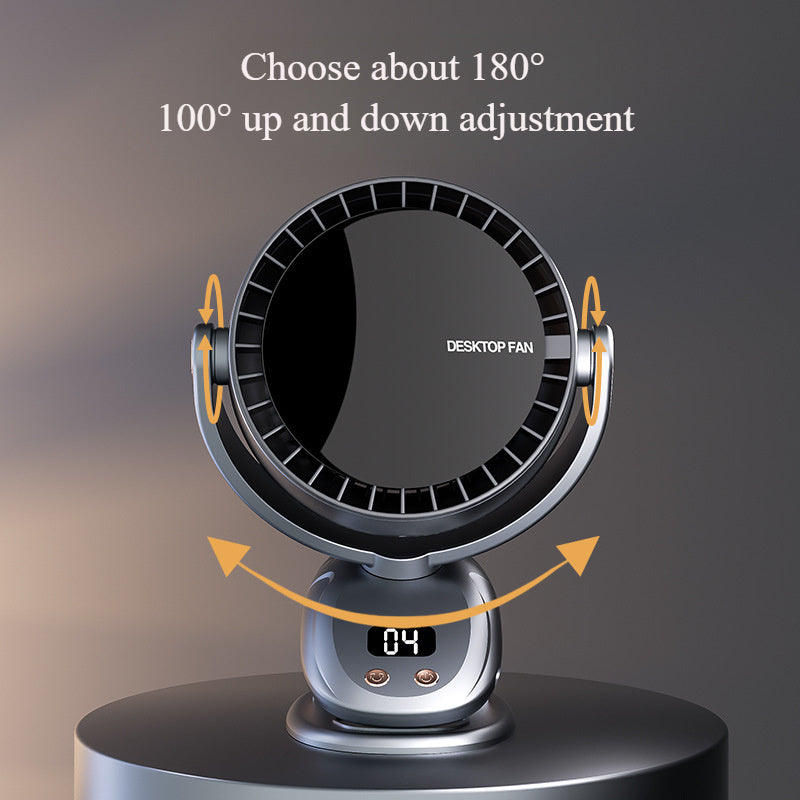 Draagbare bladloze ventilator met digitaal display – AEROLUX - Glamorix