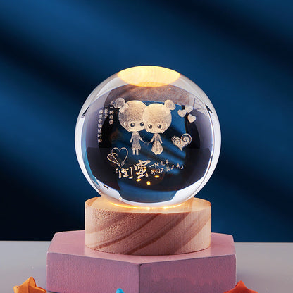 Sfeervolle 3D nachtlamp met elegant design en kleurverlichting – LUNOVA DreamGlow - Glamorix