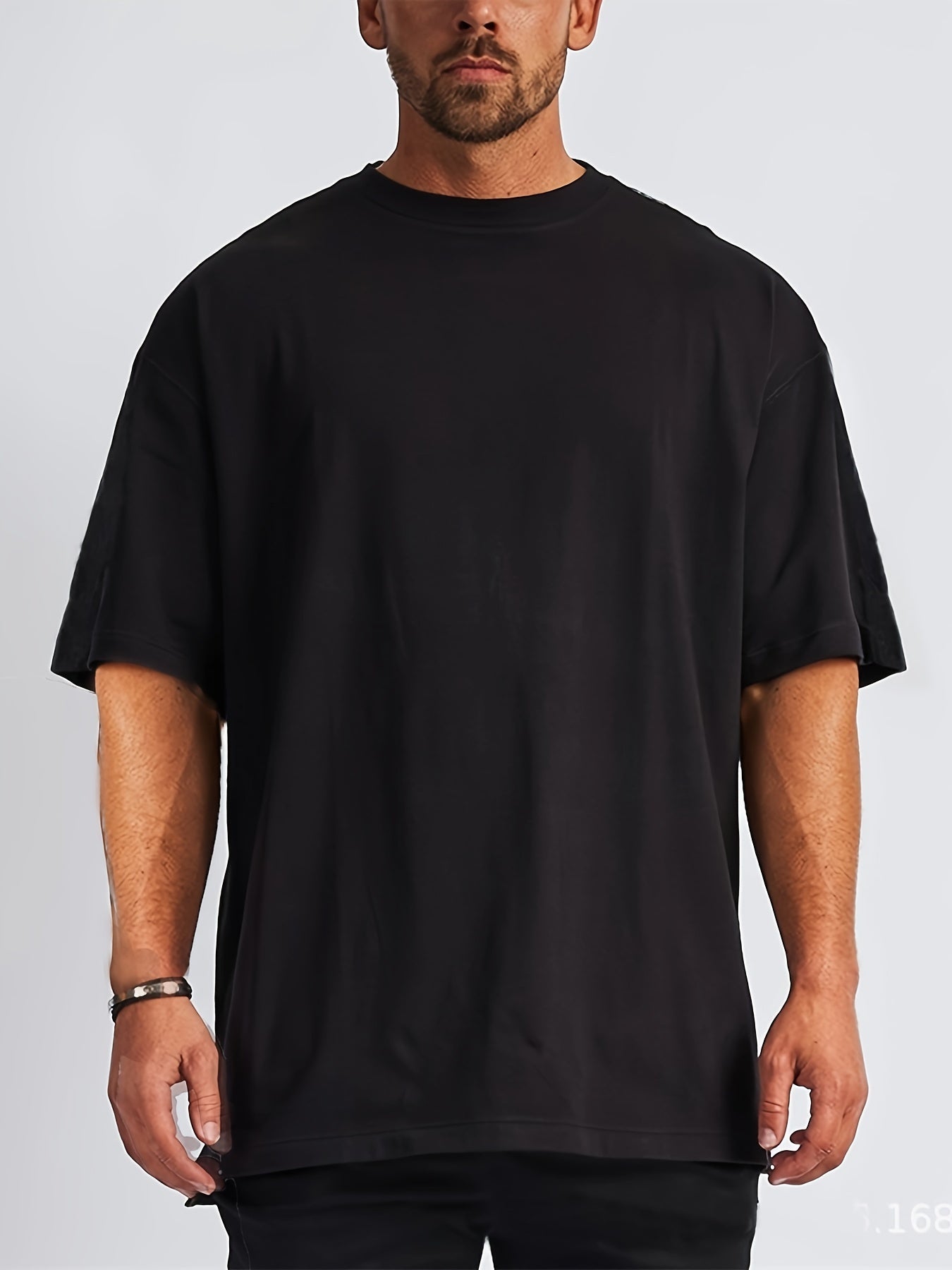 Oversized heren T-shirt met verlaagde schoudernaden – KAYN RELAXTEE - Glamorix
