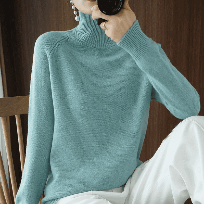 Stijlvolle coltrui voor dames met warmte, luxe en elegantie, gemaakt van topkwaliteit zacht materiaal – ARCADIA - Glamorix