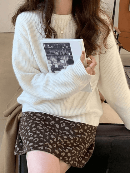 MINIMAL MILA - Minimalistische Ronde Hals Pullover