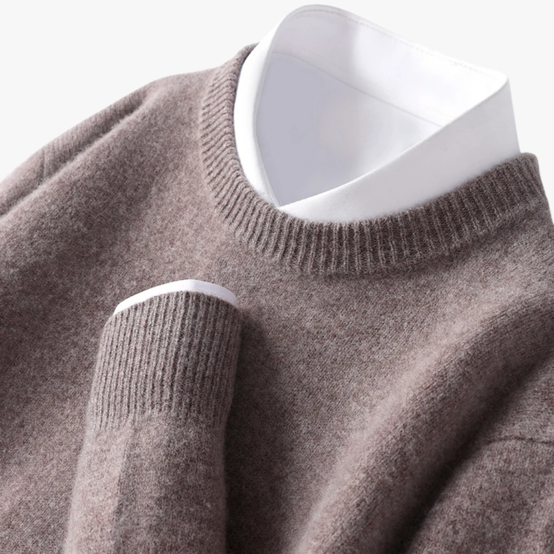 Klassieke heren trui met lange mouwen en tijdloos design – DAREON - Glamorix