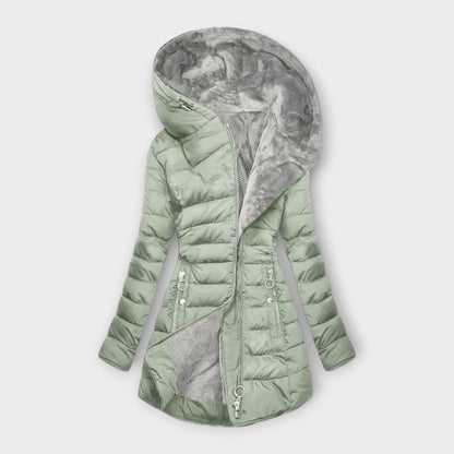 CELINE - Chique winterjas voor dames met faux bont voering