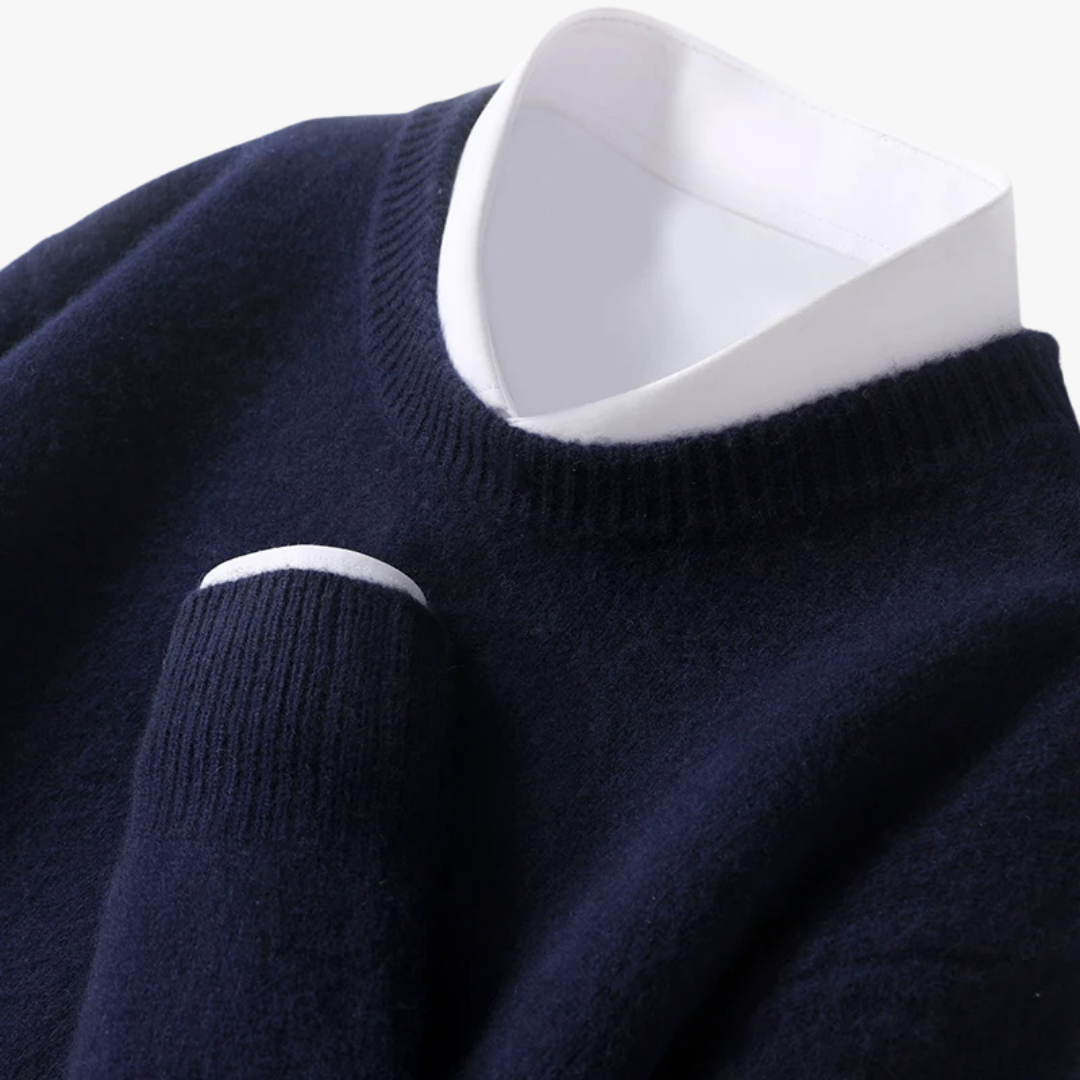 Klassieke heren trui met lange mouwen en tijdloos design – DAREON - Glamorix