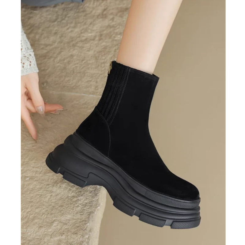 VIENNA - Dames Chelsea boots met plateauzool en elastische enkel