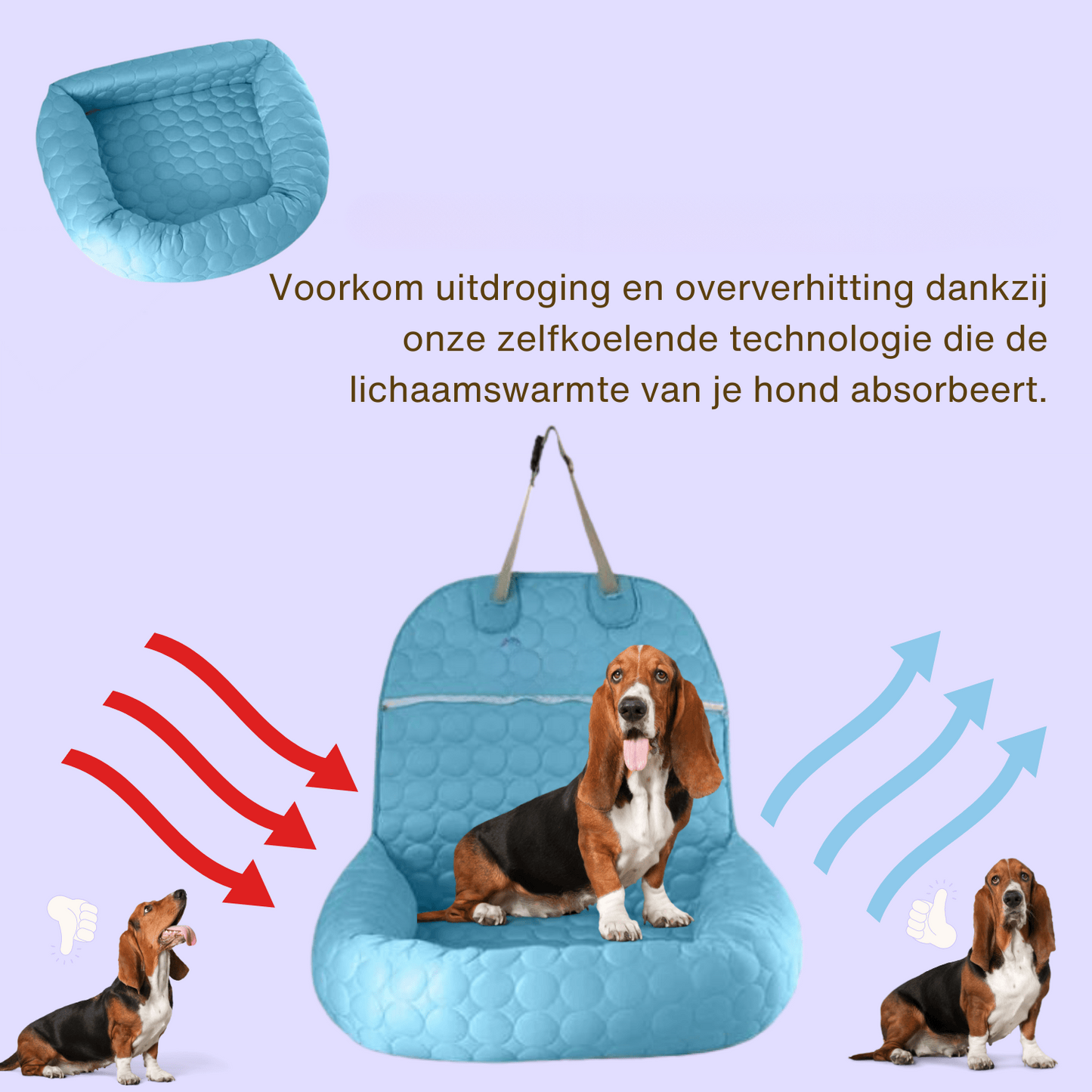 CoolRide – Verkoelend Autostoeltje voor Huisdieren