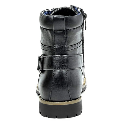 HUDSON - Heren veterlaarzen met zijrits en robuuste uitstraling