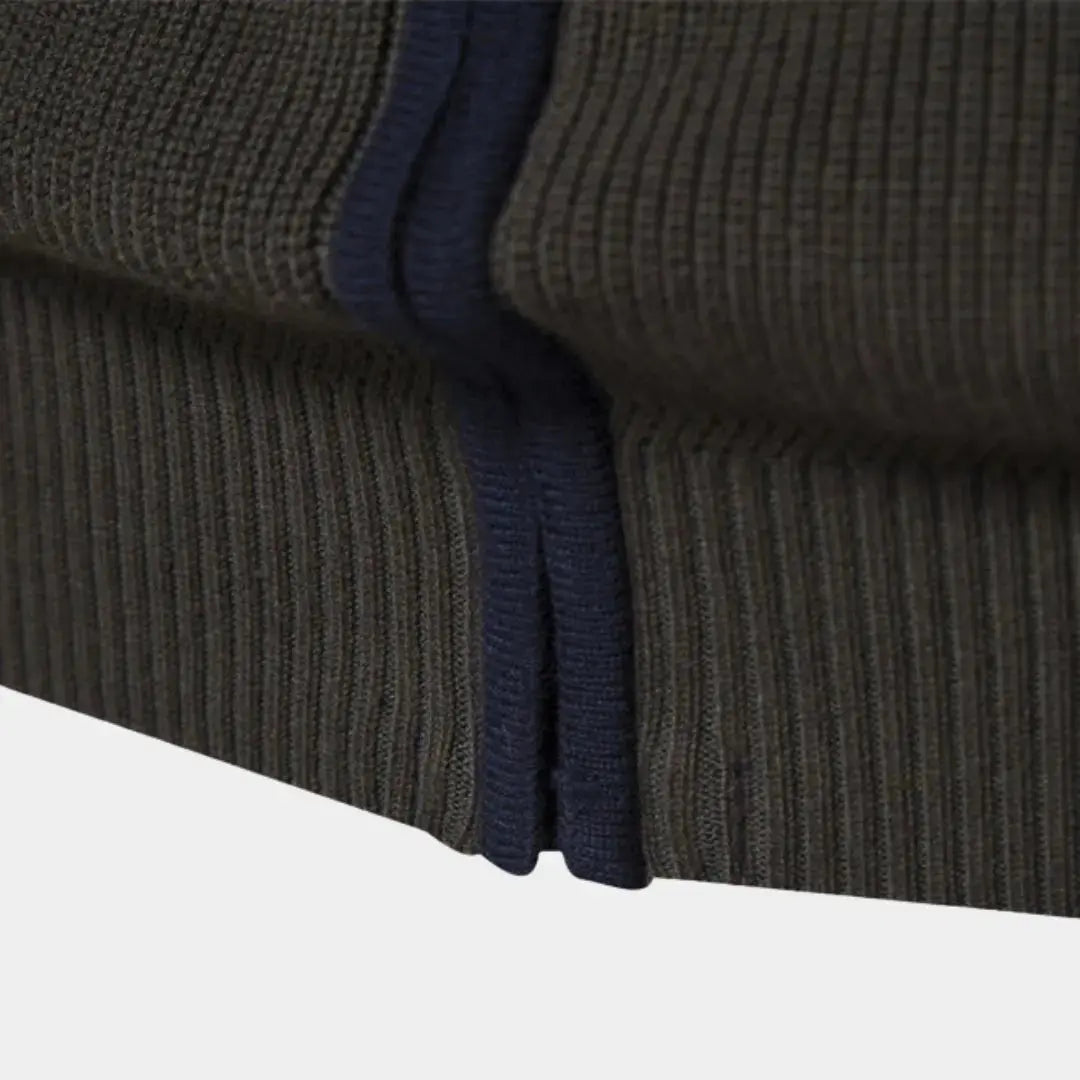 Casual herentrui met halve rits en comfortabele pasvorm – JAREL - Glamorix