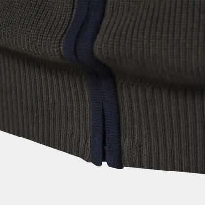 Casual herentrui met halve rits en comfortabele pasvorm – JAREL - Glamorix