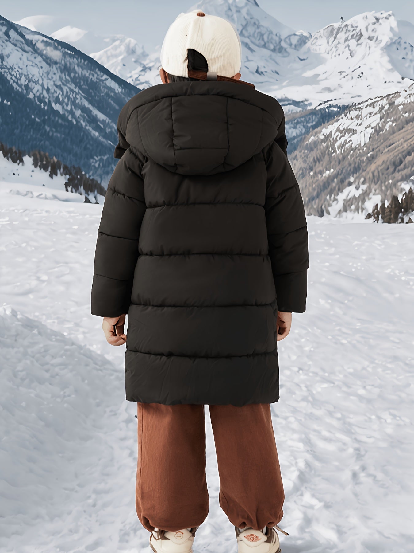 ALEX - Halflange winterjas met rits voor jongens en meisjes