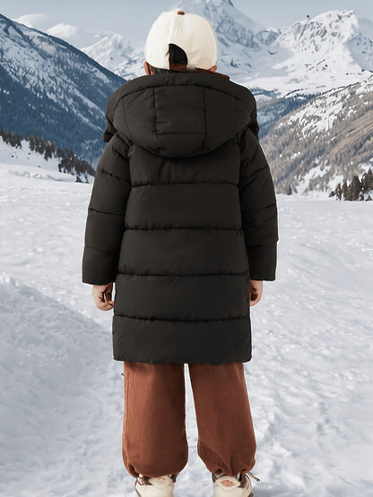 ALEX - Halflange winterjas met rits voor jongens en meisjes