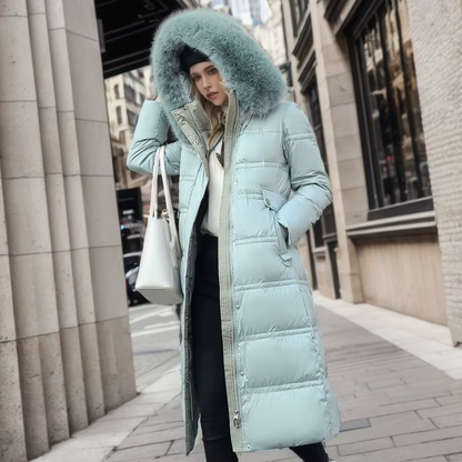 VALENTINA - Luxe pufferjas met bontkraag voor dames
