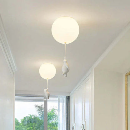 BearBright – Kinder Plafondlamp met Beer en Ballon