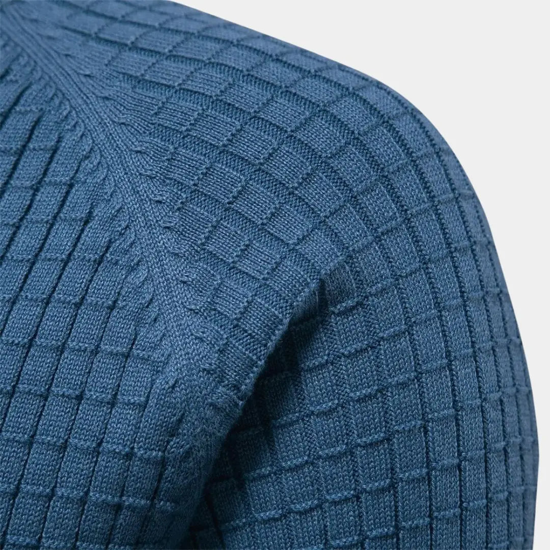 Gestructureerde heren trui met ronde hals – TAVIOR - Glamorix