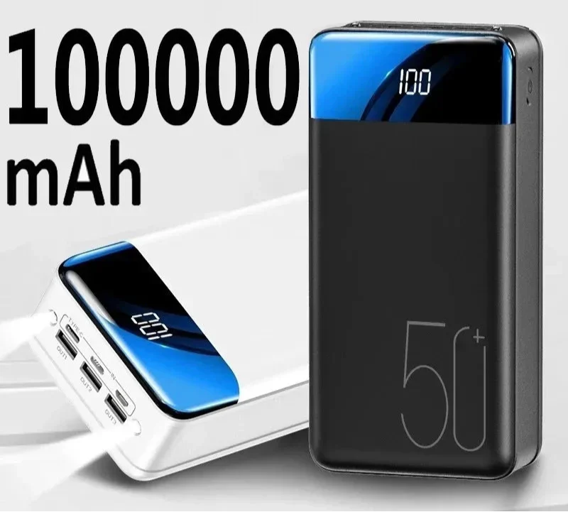 100.000mAh powerbank met super snel opladen – VOLTRIX MEGA100 - Glamorix