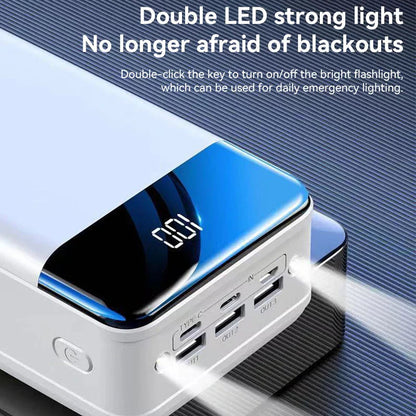 Ultrakrachtige 100.000mAh powerbank met snellaadfunctie – VOLTRIQ MAX - Glamorix