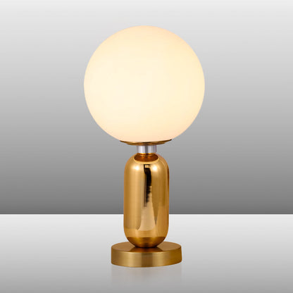 LUCENTIA - Moderne glazen bolvormige lamp met gouden metalen voet
