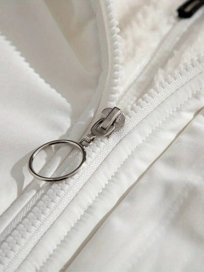 Dames winterjas met gewatteerde voering en hoge kraag, warme isolatie en moderne ritssluiting voor dames – VESTO - Glamorix