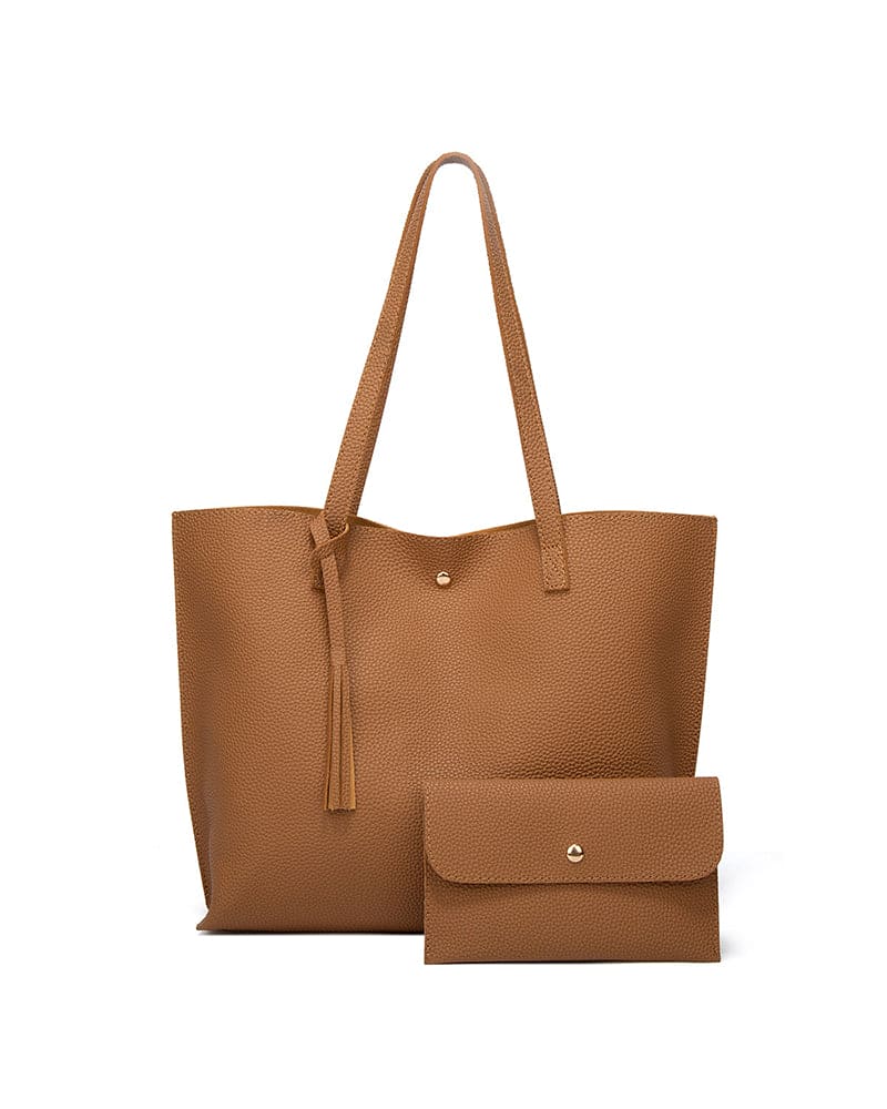 Ruime schoudertas met kwastjes voor dames – Melora GrandeTote - Glamorix