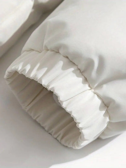 Dames winterjas met gewatteerde voering en hoge kraag, warme isolatie en moderne ritssluiting voor dames – VESTO - Glamorix