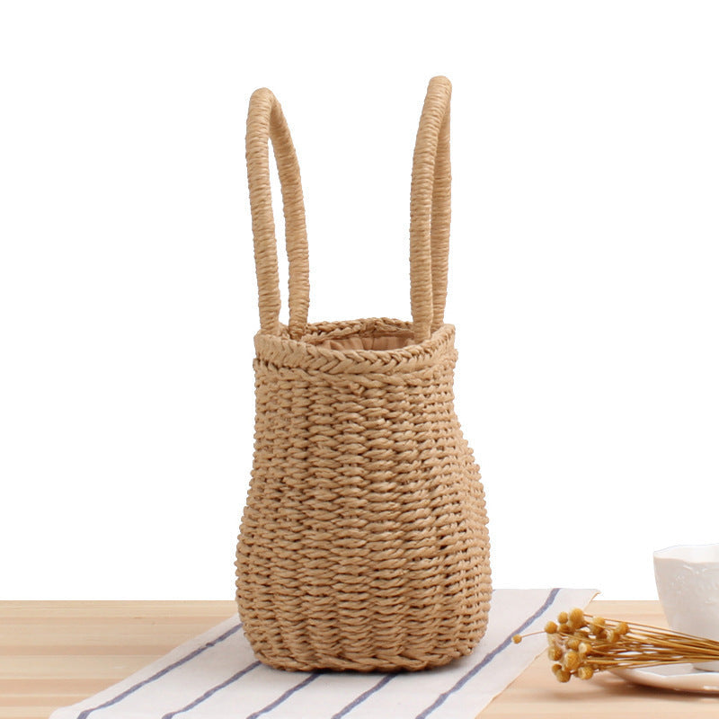 Handgemaakte stro tas met boho charme – Seravéa ShoreGlow - Glamorix