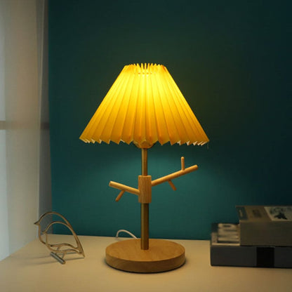 NORDIGLOW - Nordic vouwbare nachtkastlamp met ornamentenplank