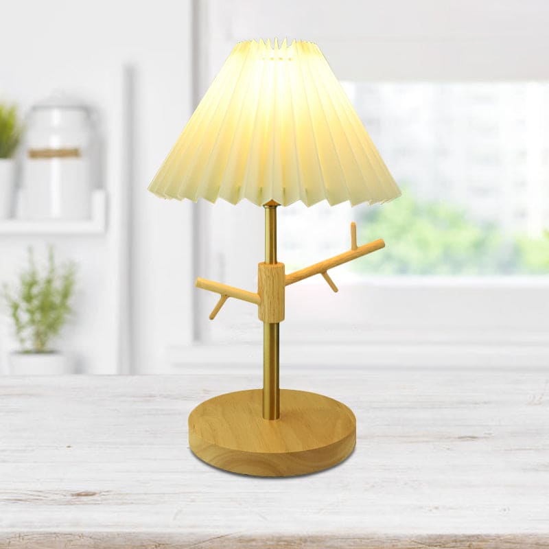NORDIGLOW - Nordic vouwbare nachtkastlamp met ornamentenplank