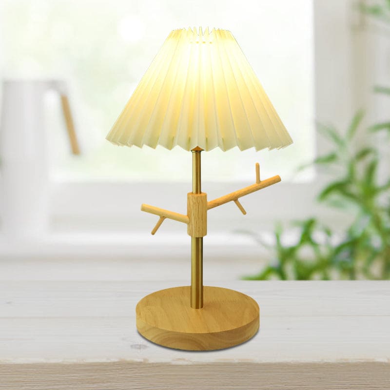 NORDIGLOW - Nordic vouwbare nachtkastlamp met ornamentenplank
