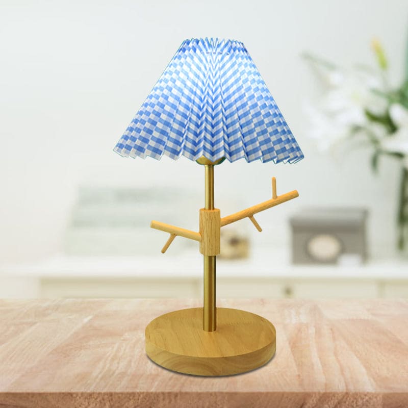 NORDIGLOW - Nordic vouwbare nachtkastlamp met ornamentenplank