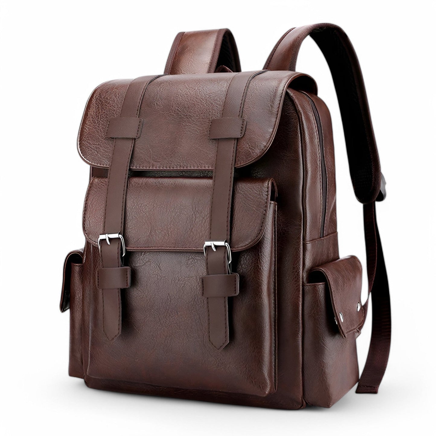 Luxe leren rugzak voor werk en reizen – UrbanVibe Voyager - Glamorix