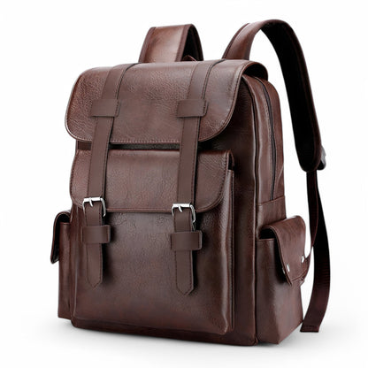 Luxe leren rugzak voor werk en reizen – UrbanVibe Voyager - Glamorix