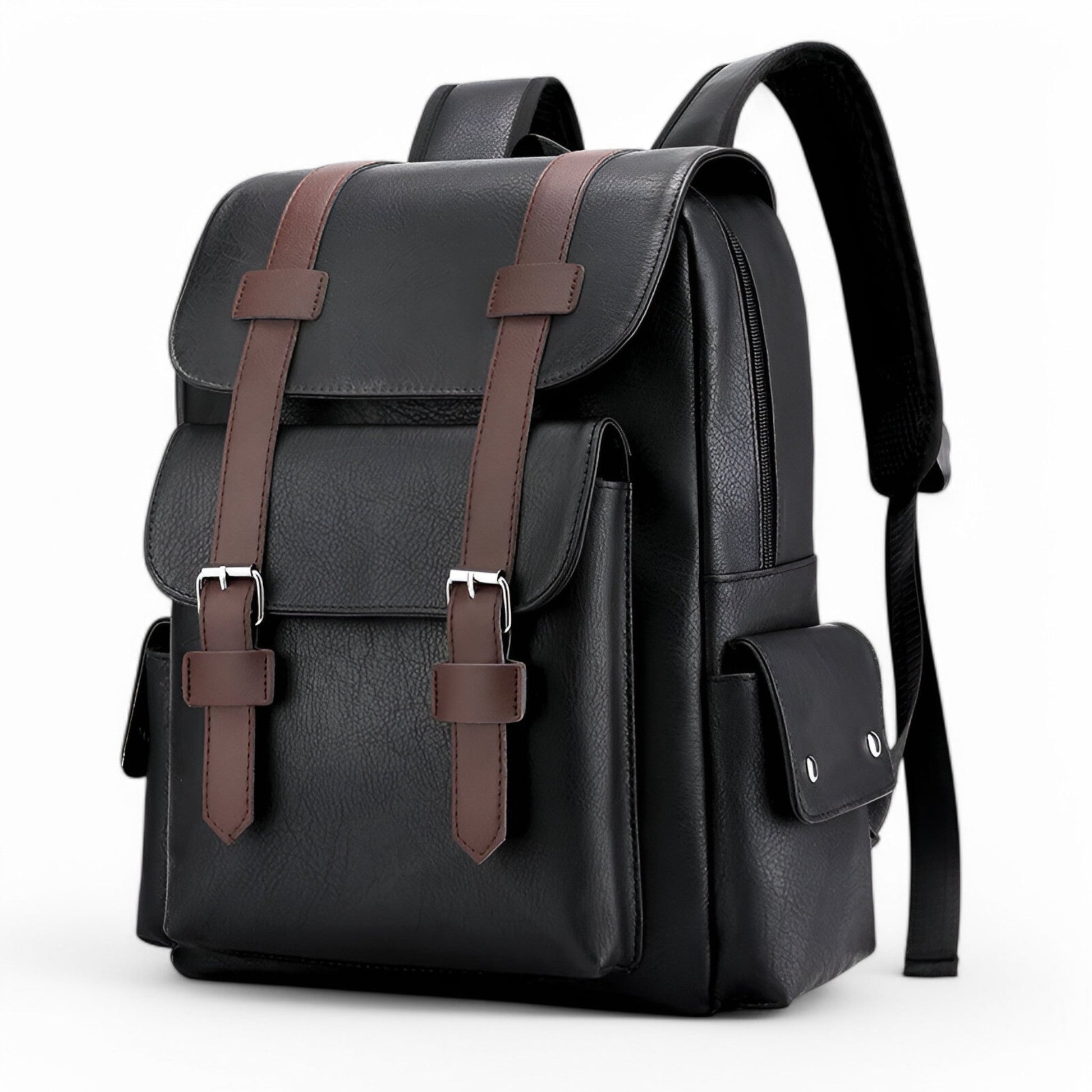 Luxe leren rugzak voor werk en reizen – UrbanVibe Voyager - Glamorix